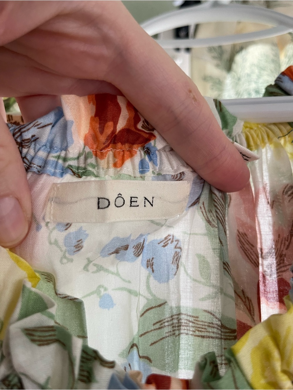 Dôen Ischia dress in Blanc Anemone Bloom - Picture 6 of 7